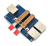 Aliaga 1 juego de conmutador de puerto de red de 2 puertos RJ45 interno y externo, cable de conmutación de banda ancha 2 en 1 salida módulo divisor de puerto de red PCB