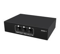 Aliaga 3 canales 5 RCA Ypbpr RGB Selector de componentes AV Switcher 3 en 1 salida Ypbpr Componente RGB Switcher