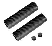 Aliaga Cubierta universal para manillar de bicicleta de 22 mm de diámetro interior, agujero pasante con tapón de silicona, color negro, fácil de instalar