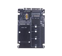 Aliaga Tarjeta adaptadora M.2 de estado sólido SSD a Sata3 Ngff Msata a serie, tarjeta adaptadora serie a serie, doble uso, 2 en 1 con interruptor