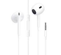 ALIANSHENG Auriculares con Cable, Cascos In Ear con Micrófono y Cable, Reducción Ruido Sonido Estéreo Control de Volumen,Micrófono Universal para Todos los Dispositivos de Auriculares de 3.5mm