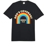 Alianza de Dios Arco Iris Génesis 9:13 Amante Cristiano Biblia Comfort Colors Adult Heavyweight T-Shirt