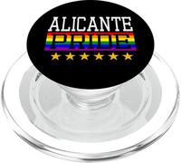 Alicante España Orgullo Gay Lesbianas Queer LGBT Rainbow Flag PopSockets PopGrip para MagSafe