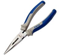 Alicate de boca semiredonda con mango bimaterial, 201mm