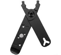 Alicate de Eslabón para rápido Aluminio 11.5cm Ligero Alicate | Doble función clip, montar y desmontar, eslabón para maestro, para herramienta para versátil, ahorro espacio(Black)