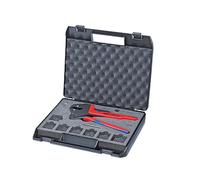 KNIPEX Crimpadora para sistema de mordazas intercambiables para mordazas intercambiables con mangos multicomponente 200 mm, 97 43 200