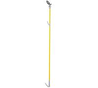 Apex Pinza recogedora metálica doble tenaza de goma agarre firme Amarillo 158 cm