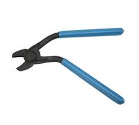 Alicate para anillas de ganado con cabeza curvada, herramienta de extracción en ángulo abierto, alicate de tapicería de metal de servicio pesado con mandíbulas con resorte y empuña