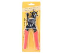 Alicate perforador de cuero, herramienta multi-tamaño con matrices de 2/2,5/3/3,5/4/4,5 mm, abrazadera metálica ergonómica para correas de reloj, cinturones y trabajos de cuero