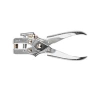 Alicate reforzado para ojetes, ideal para trabajos de fijación y perforación en diversos materiales.