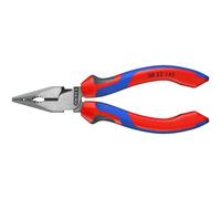 Knipex Alicate universal en punta 08 22 145, negro atramentado, fundas multicomponentes 145 mm