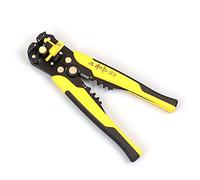Alicates Alambre Stripper Cortar Cortador Cable Automático Terminal Multifuncional 0.2-6mm Herramientas de desmontaje(Yellow)