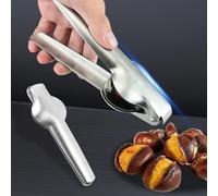 Alicates Castañas, Corta castañas, Abridor Castañas, Abridor Castañas Acero Inoxidable, Herramientas Cocina Cascanueces, para Castañas, Nueces, Avellanas y Otros Frutos Secos
