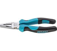Alicates combinados HAZET 1850-33 I Filos endurecidos por inducción (dureza: 60 HRC) I Mango ergonómico de 2 componentes I Para cortar materiales con precisión