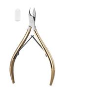 Alicates cortaúñas de acero inoxidable, dorados, 10,2 x 7 cm