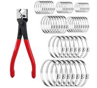 Alicates de abrazadera de manguera ajustables de acero inoxidable para asegurar mangueras en uso industrial doméstico y automotriz, abrazadera de manguera ajustable