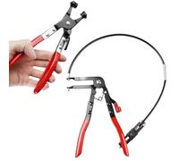 Alicates de abrazadera de manguera con cuello recto: WEGREAT 2 unidades de alicates de abrazadera de banda elástica de 650 mm, herramienta para quitar e instalar, abrazaderas de manguera herramienta