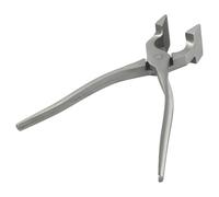 Alicates de abrazadera fija de cuero para bordes, mandíbula de 38 mm, prensa de aplanamiento y recorte de acero inoxidable para bolsos, bolsos y herramientas de manualidades de cuero (cabeza recta) (B