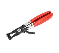 Alicates de abrazadera para manguera recta de 8,6 pulgadas, alicates de abrazadera de banda plana giratoria tipo anillo, herramienta de mordaza de bloqueo de largo alcance con