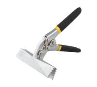 Alicates de acero al cromo vanadio con mandíbula recta ancha de 75 mm, plegadora manual para doblar con precisión la chapa en puertas y ventanas, asas de goma antideslizantes de doble capa (D)