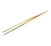 Alicates de acero inoxidable color Oro de 30 cm pinza para alimentos Guarnición de cocina del chef con puntas dentadas de precisión doma para cocinar
