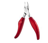 Alicates de acero inoxidable para cutículas, tijeras, cortaúñas, recortador, acrílico, manicura, pedicura, cuidado de uñas, rojo intenso