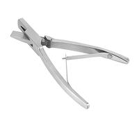 Alicates de acero inoxidable para orejas de cerdo, pinzas cortadoras de marcas de orejas en forma de U, herramienta de identificación de animales de alta resistencia con resorte (Forma de V)