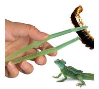 Alicates de alimentación de serpientes, pinzas para reptiles, pinzas para reptiles que brillan en la oscuridad, pinzas ergonómicas, pinzas de alimentación antideslizantes para lagartos, tortugas