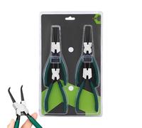 Alicates de anillo a presión, kit de alicates externos de 7 pulgadas, abrazaderas de retención de acero, herramienta de extracción de resorte para mecánico, rodamientos y camiones