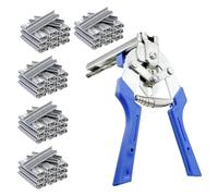 Alicates de anillo de cerdo, herramienta de uñas tipo M, abrazadera de fijación multifuncional de 6.69 pulgadas, equipo práctico para aves de corral, cercado de animales, manualidades, tapicería y