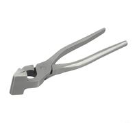 Alicates de aplanamiento de borde de cuero, prensa de abrazadera fija de acero inoxidable para hacer cinturones de bolsa, herramienta de cabeza recta de mandíbula de 38 mm para manualidades, monedero