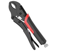 Alicates de Bloqueo Alicates fuertes, herramienta de abrazadera multifunción, alicates presión universales, fijos manuales grado Industrial(10inch Straightmouth)