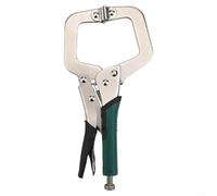 Alicates de bloqueo de abrazadera C para soldadura y carpintería con cuerpo de acero de alto carbono y capacidad de sujeción ajustable (9 pulgadas)