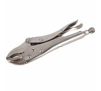 Alicates de bloqueo Mole Grips resistentes ajustables tipo C curvado, alicates de bloqueo automático para tuberías eléctricas mantenimiento del automóvil, negro y rojo (10 pulgadas 250 mm)