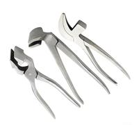 Alicates de borde de cuero para manualidades de cuero, alicates de ajuste para aplanar costuras, herramienta de prensado de borde plano, abrazadera de cuero de acero inoxidable (tipo A)