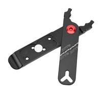 Alicates de Cadena de Bicicleta, aleación de Aluminio de Alta Resistencia Alicates de Cadena de Bicicleta 4 en 1, multifunción, alicates de Enlace Maestro de Bicicleta(Negro)