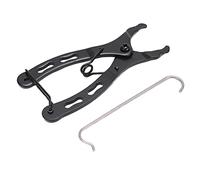 Alicates de cadena multiherramienta para bicicleta 2 en 1 con removedor de eslabones rápido desinflador de neumáticos Indicador de desgaste de cadena de ciclismo de acero al