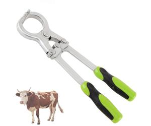 Alicates De Castración, Alicates De Castración Veterinaria De Acero Inoxidable, Alicates Castradores De Vaca Toro Sin Sangre con Apertura Máxima De 44 Mm, Herramienta Quirúrgica Veterinaria para