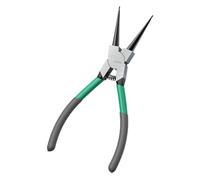 Alicates de clip de 7 pulgadas resistentes para anillos externos internos de mantenimiento industrial, alicates profesionales de anillos de presión rectos doblados