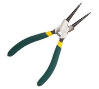 Alicates de clip de doble propósito de 7 pulgadas con cabezales doblados y rectos para extracción de anillos de resorte externos internos