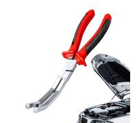 Alicates de conector eléctrico, abrazadera de desmontaje para automóviles, herramienta de reparación de automóviles, alicates de mandíbula curvada para mantenimiento diario, tapones de