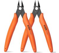 Alicates de Corte 2PCS Mini Alicates Precision Diagonal Cortador Lateral con Mango de Goma Antideslizante para Reparación de la Industria Electrónica, Procesamiento de Joyas, Fabricación de Modelos
