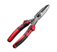 Alicates de corte de alambre resistentes, herramienta de crimpado y llave inglesa integrada para electricistas, tareas de fijación de hojas de metal, electricista, múltiples herramientas