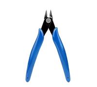 Alicates de corte diagonal azules, acero al carbono, 130 mm, for cortar y pelar cables(1PC)