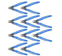 Alicates de Corte Eléctrico de 10 Piezas, Cortador de Cables de Alambre, Tijeras Laterales con Agarre de Rebote Automático, Acero n. ° 65, Alicates Diagonales Multiusos Aislados para Reparaciones de L