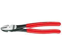 Knipex Alicates de corte diagonal de fuerza negro atramentado, recubiertos de plástico 160 mm 74 01 160