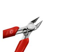 Alicates de Corte Lateral Mini Portátiles de Acero Inoxidable Rojos | Mango Antideslizante de Pvc, Fuerza de Corte Fuerte, para Alambre y Cuentas