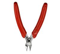 Alicates de Corte Lateral Rojos de Acero Inoxidable, Mini | Mango Antideslizante de Pvc, Portátiles y Multiusos, para Bisutería y Hogar