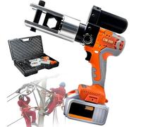 Alicates de crimpado de cables, kit de herramientas de crimpado hidráulicas recargables - 60 kN, terminal eléctrico, terminal de cable, crimpadora de cables, rango de crimpado: 16-300 mm²