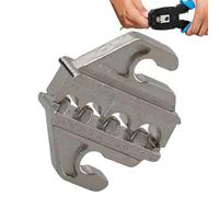 Alicates de crimpado de mandíbula - muere de reemplazo de acero al carbono para crimping de alambre | Juego de tuerca de crimpado de barril abierto, herramientas de engarzado multifuncional, molde